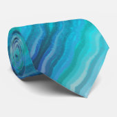 沿岸ビーチ塩辛い波オンターコイズ ネクタイ (ロール)