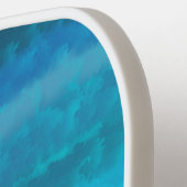 沿岸ビーチ塩辛い波オンターコイズ ピックルボールラケット (左詳細)