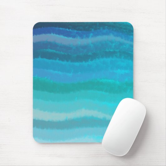 沿岸ビーチ塩辛い波オンターコイズ マウスパッド (マウス)