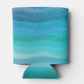 沿岸ビーチ塩辛い波オンターコイズ 缶クーラー (裏面)