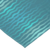 沿岸ビーチ塩辛ターコイズ波抽象デザイン テーブルクロス (アングル)