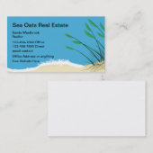 沿岸ビーチ実在不動産業者 名刺 (正面/裏面)