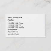 沿岸ビーチ実在不動産業者 名刺 (裏面)