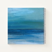 沿岸ビーチ波ファインアート絵画ズ ノートブック (裏面)
