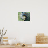 沿岸ビーチ波ファインアート絵画ズ ポスター (キッチン)