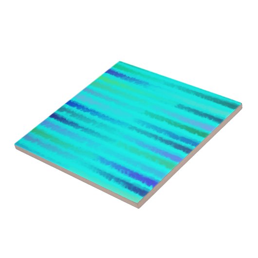 沿岸ビーチ波塩辛い水の色オンターコイズ タイル (側面)