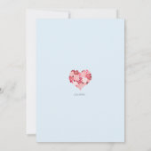 沿岸ビーチ海水彩結婚式招待状 招待状 (裏面)