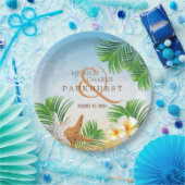 沿岸ビーチ結婚式 ペーパープレート (パーティー)