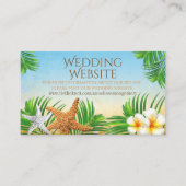 沿岸ビーチ結婚- Webサイト エンクロージャーカード (正面)