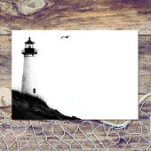 沿岸ビーチ航海のライトハウス結婚ズ詳細 エンクロージャーカード