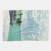 沿岸フランスの村アメリカMoJoキッチンタオル キッチンタオル (横)