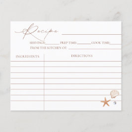 沿岸ブライダルシャワーレシピカード