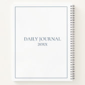 沿岸ブルーヘロンパーソナライズされた鳥 ノートブック (裏面)