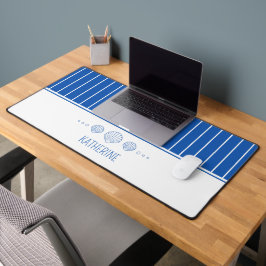 沿岸ブルーホタテガイパーソナライズされた貝 デスクマット