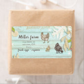 沿岸プランクウッドラスティックスクリプト卵カートンラベル ラベル (インサイチュ)