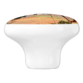 「沿岸ホップ：油の海岸のカンガルー」 セラミックノブ (側面)