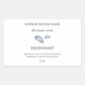 沿岸ミニマリスト消臭化粧料包装 長方形シール (正面)