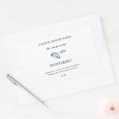 沿岸ミニマリスト消臭化粧料包装 長方形シール (封筒)