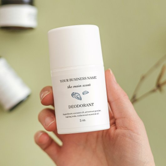 沿岸ミニマリスト消臭化粧料包装 長方形シール