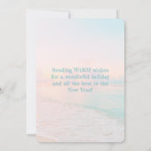 沿岸メリークリスマストロピカルビーチホリデーツリー シーズンカード (裏面)