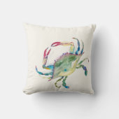 沿岸メリーランドブルーカニの水色 クッション (正面)