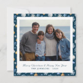 沿岸モダンの雪片、航海のElements写真 シーズンカード (正面)