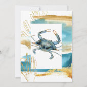 沿岸モダンカニ饗宴パーティー 招待状 (裏面)