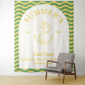 沿岸モダントロピカルレトロバチェロレットイエロー タペストリー (インサイチュ)