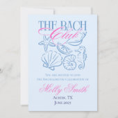 沿岸モダンバチェロレッテ週末の日程 招待状 (正面)