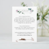 沿岸モダンビーチ水の色結婚の写真 エンクロージャーカード (スタンド正面)