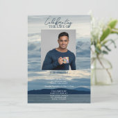 沿岸モダンビーチ葬儀 招待状 (スタンド正面)