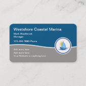 沿岸モダンボートテーマ 名刺 (正面)