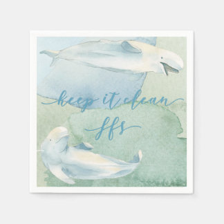 沿岸ユーモア紙ナプキン保が綺麗だ スタンダードカクテルナプキン