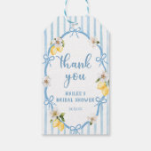 沿岸レモイタリアンンブライダルシャワーギフトラベル ギフトタグ (裏面)