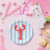 沿岸ロブスターサマー航海の招待状 ペーパープレート (パーティー)