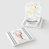 沿岸ロブスターシーサイドビーチハウス ストーンコースター (横)