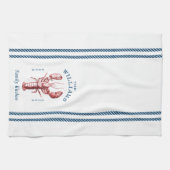 沿岸ロブスタービーチハウスファミリー名 キッチンタオル (横)