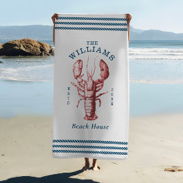 沿岸ロブスタービーチハウス ビーチタオル