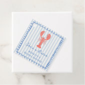 沿岸ロブスターブライダルシャワーメッセージカード フェイバータグ (インサイチュ)