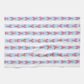 沿岸ロブスター 名門私立校風の キッチンタオル (横)