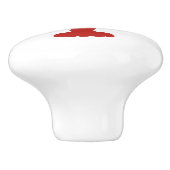 沿岸ロブスター 赤と白 セラミックノブ (側面)