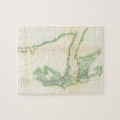 沿岸ワシントン州(1857年)のヴィンテージの地図 ジグソーパズル (横)