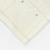 沿岸ワシントン州(1857年)のヴィンテージの地図 フリースブランケット (角)