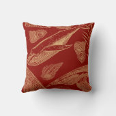 沿岸ヴィンテージクジラ、子供部屋、赤 クッション (裏面)