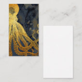 沿岸ヴィンテージタコ金ゴールドブラックブルーウォーター色 名刺 (正面/裏面)