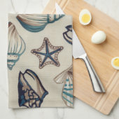 沿岸万華鏡のように千変万化するパターンI キッチンタオル (四つ折り)