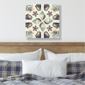 沿岸万華鏡のように千変万化するパターンI キャンバスプリント (インサイチュ (寝室))