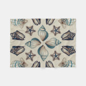 沿岸万華鏡のように千変万化するパターンI フリースブランケット (正面(横))