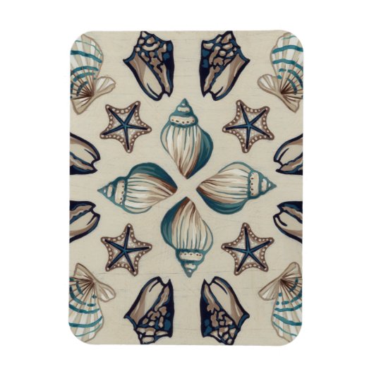 沿岸万華鏡のように千変万化するパターンI マグネット (縦)