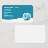 沿岸不動産仲介業者実在エテートテーマ 名刺 (正面/裏面)